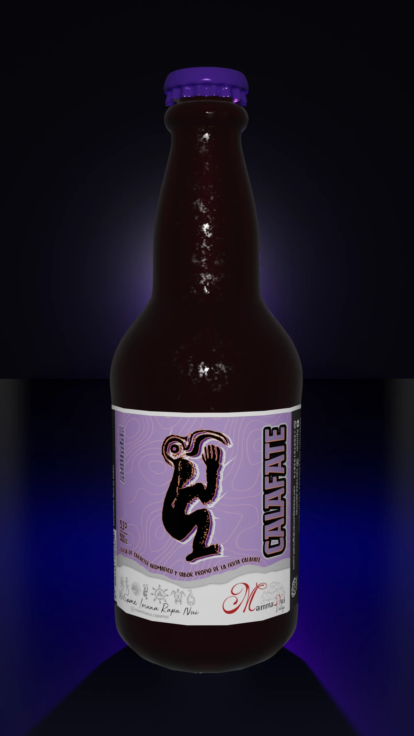 Cerveza Ajumar Calafate Isla de Pascua 500cc